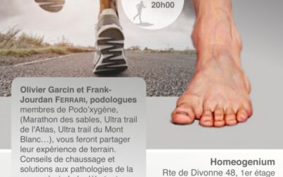 Prévention des plaies du pied – Conseils de chaussures et  différentes techniques de laçage (12 octobre 2016)